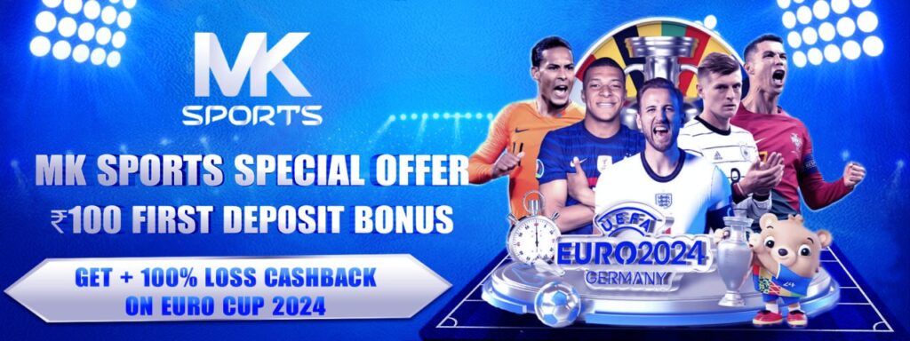 Bonus 100INR deposit bonus MK Sports